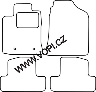 Autokoberce Toyota Corolla Verso 2002 - 2004 Perfectfit (4746)